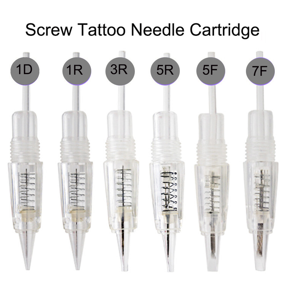 Replacement 8mm Screw Tattoo Cartridge Needles for Charmant Permanent Machine