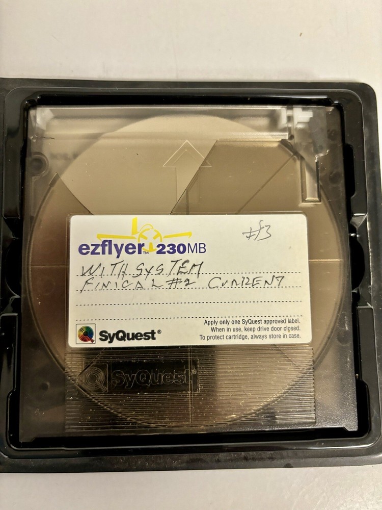 SyQuest EZ Flyer 230MB Removable Cartridge - Mac Formatted