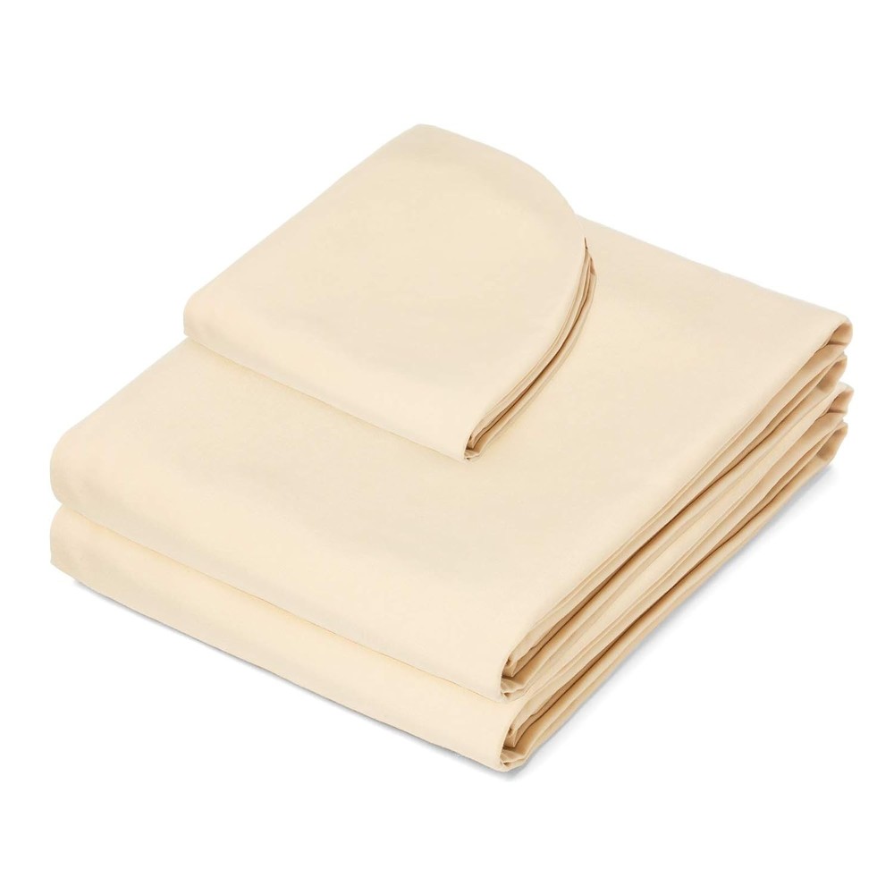 Durable 3-Piece Microfiber Massage Table Sheet Set - Fitted, Flat & Face Cover