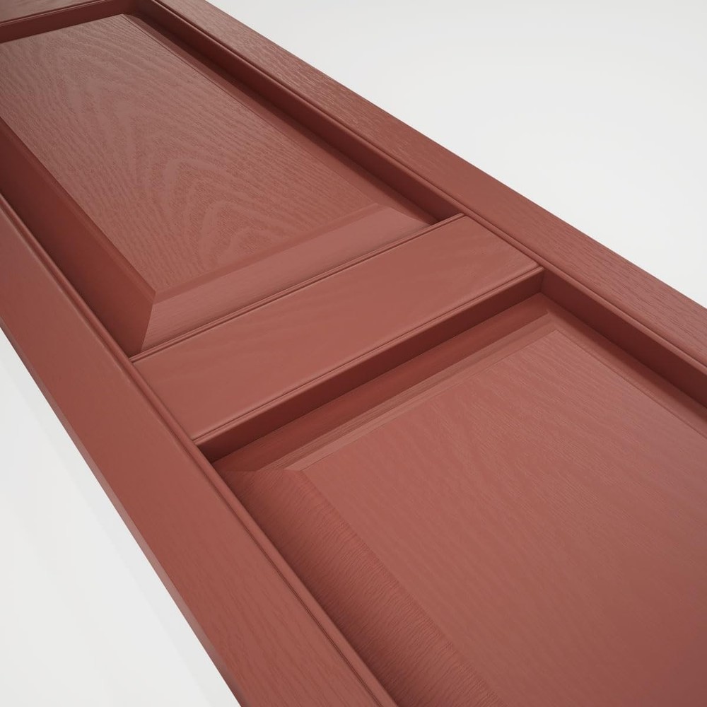 LP2C14X06400RD Custom Two Equal Panels, Raised PanelShutter (Per Pair)14 1/2"