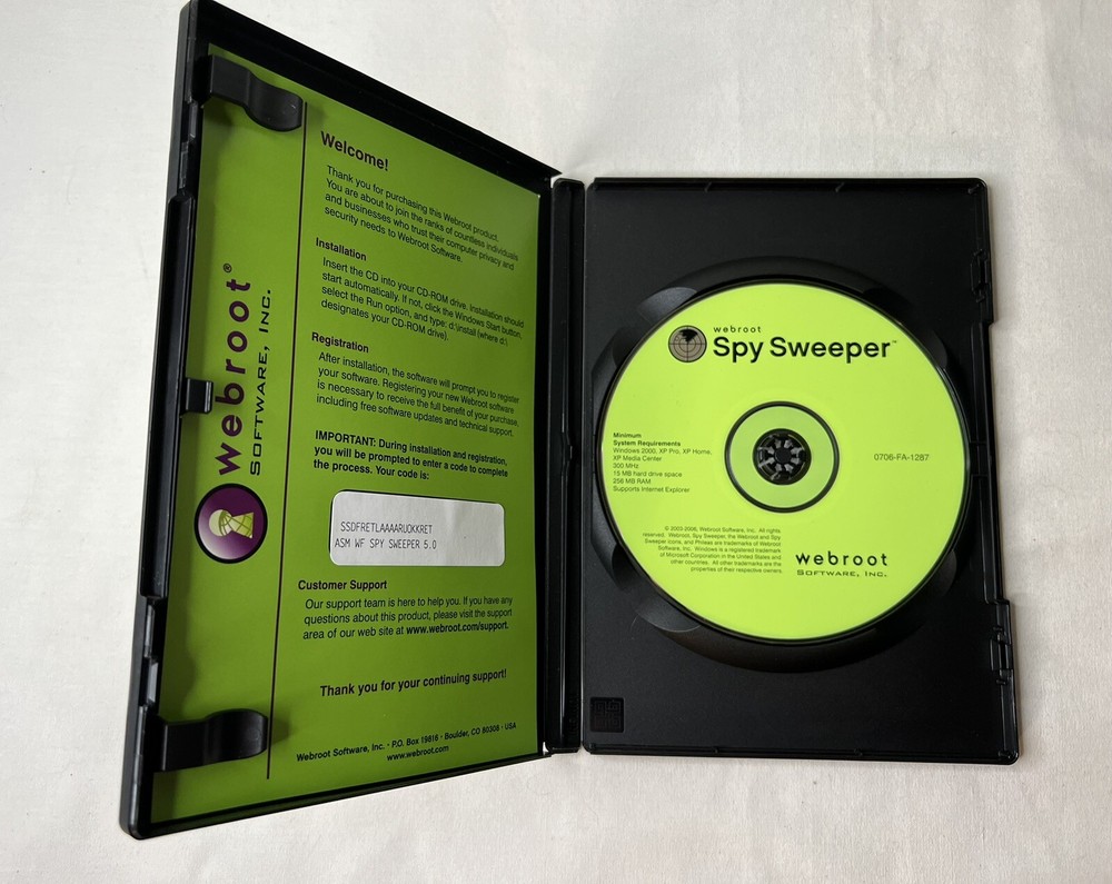 Webroot Software Inc. Spy Sweeper