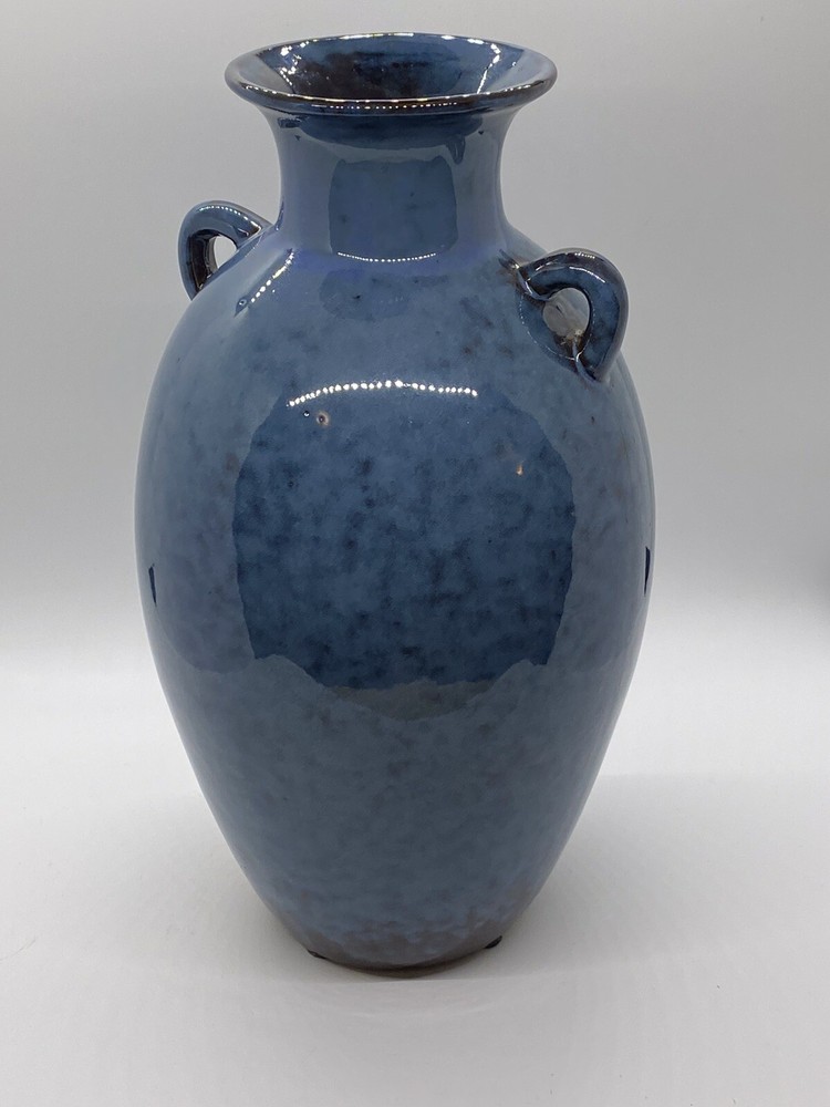 Blue/Brown Studio Art Pottery Vase