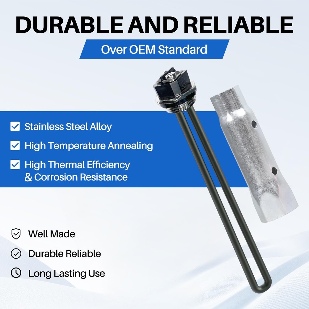 Lrichy 110V/120V RV Water Heater Screw-In Electric Heating Element Black