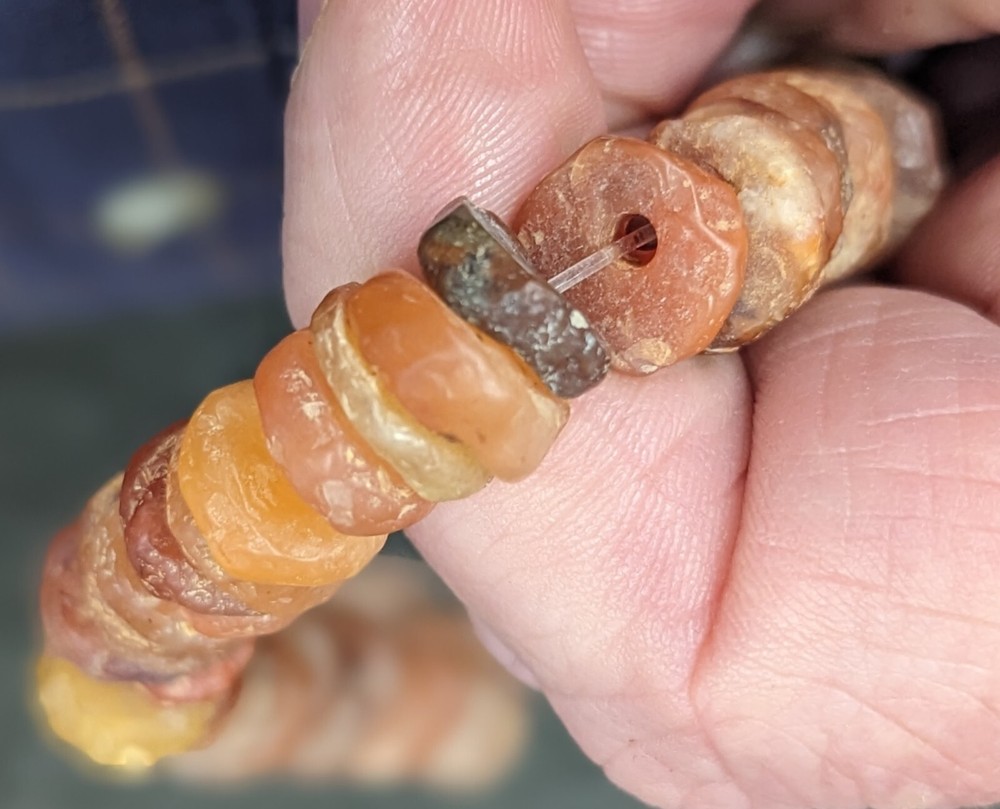 ANCIENT STONE DISC BEADS - Trade Beads