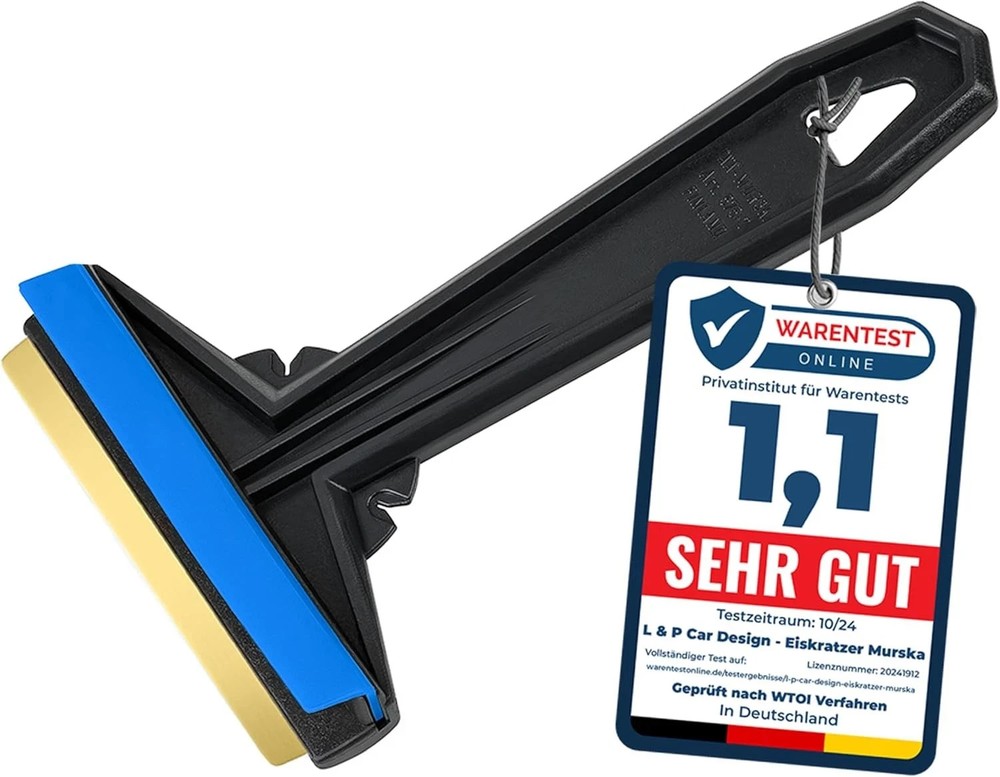 Car Ice Scraper Brass Blade - Fast, Effortless, efficient & Easy Random Color