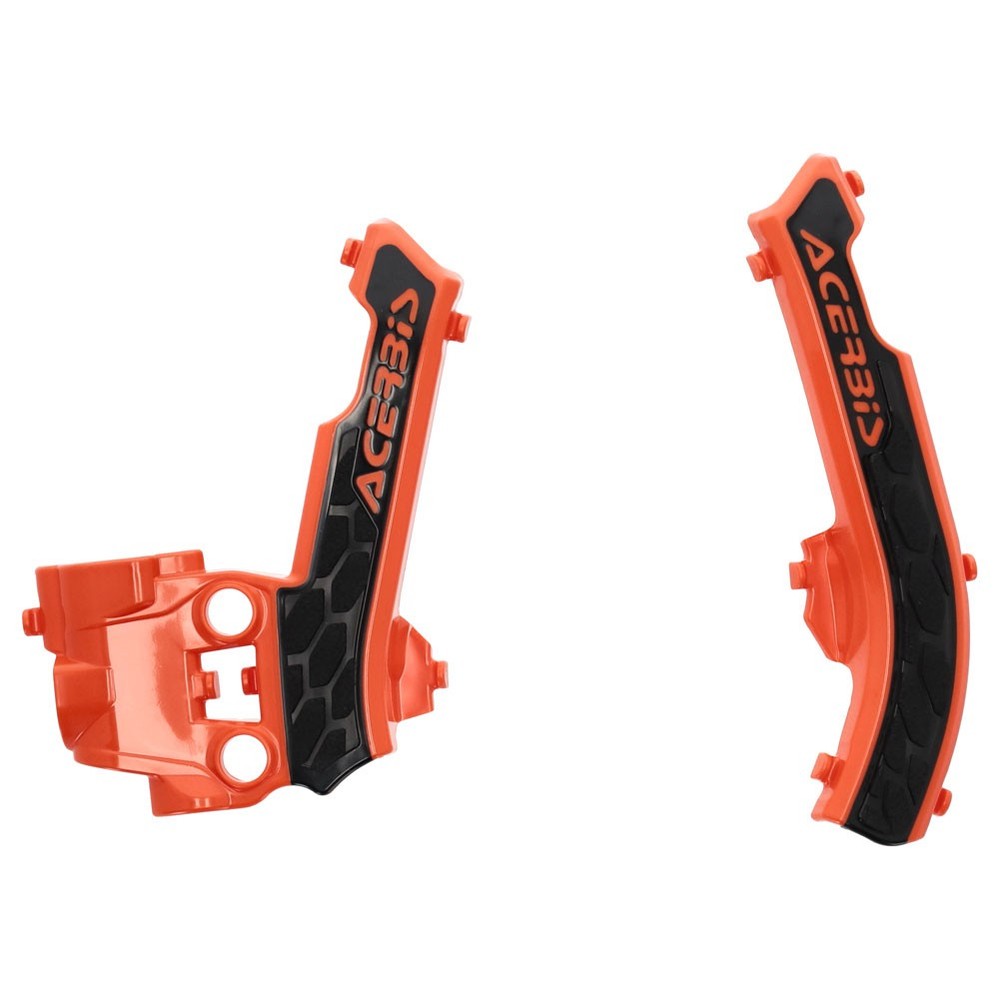 Acerbis X-Grip Frame Guards - Orange/Black - Guards