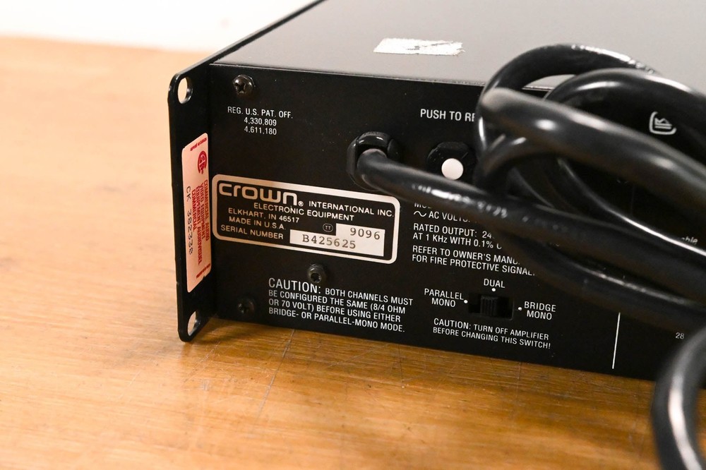 Crown Com-Tech 400 2-Channel Power Amplifier CG01ZTK