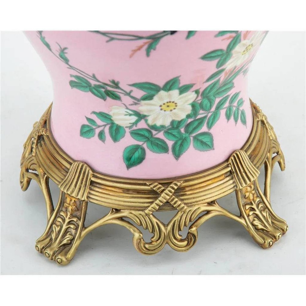 Khom Pink Floral Pattern Vase - Delamere Design
