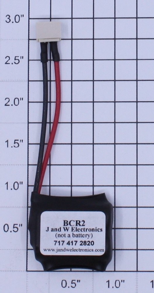 J&W BCR2 3 Volt Battery Component Replacement for MTH PS2 Engines