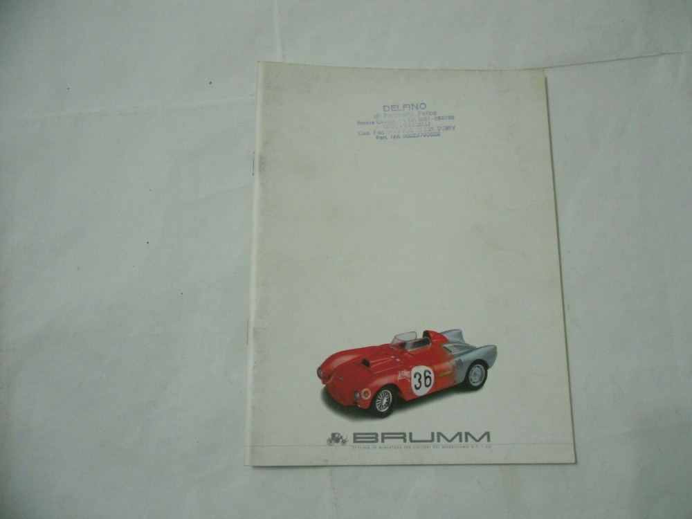 1993 BRUMM 1/43 SCALE MODEL KITS CATALOG.