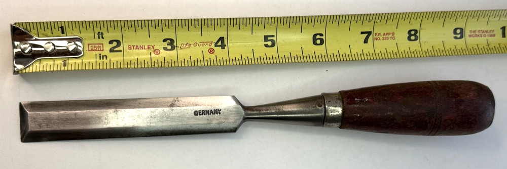 Vintage Bevel Edge Woodworking Chisel GERMANY 3/4"