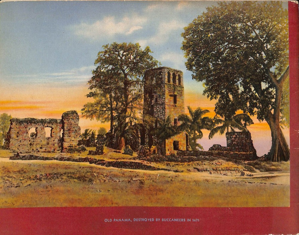 c1941 Panama Canal Souvenir Book Curt Teich CPB2