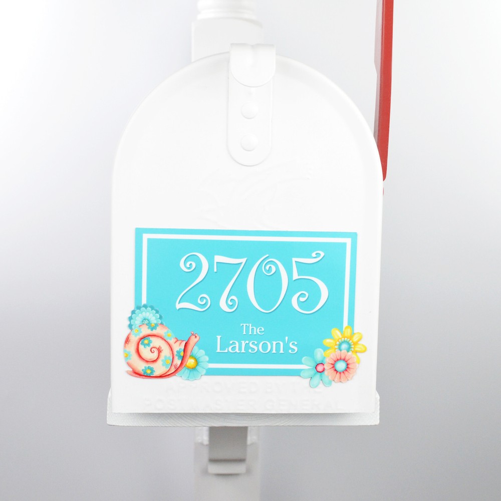Mailbox Magnet Partial Cover Boho Flowers Set of 10 Assorted Styles Personalized