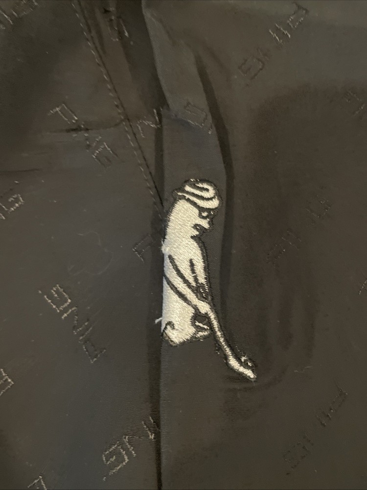 PING Karsten Short-Sleeve Windbreaker Pullover – Size S Black Logo Pattern
