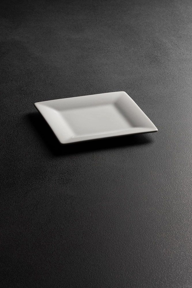 Simply White 6 Square Appetizer Plate Set Of