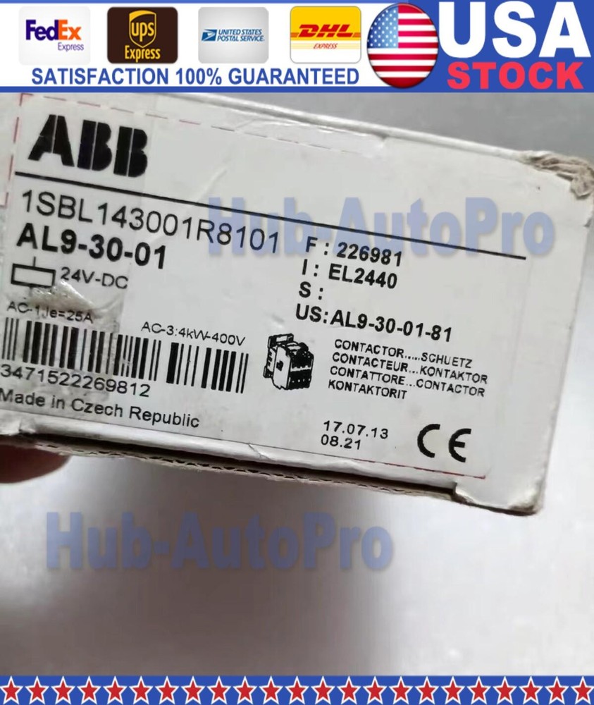 1pc ABB AL9-30-01 DC contactor 24VDC
