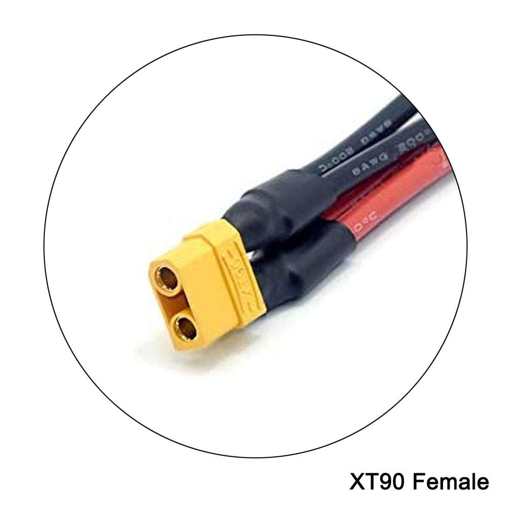 2Pcs XT90 Plug Parallel Battery Connector Cable XT90 Connector Style Parallel Y-