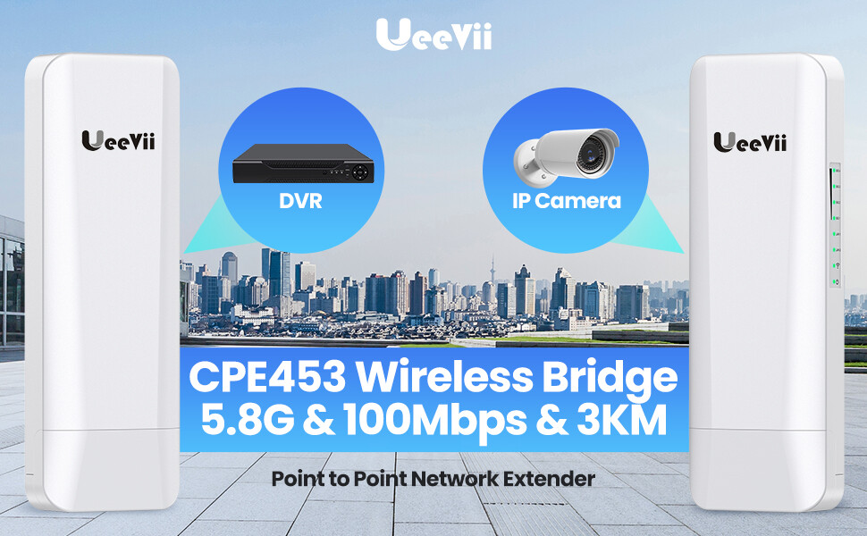 Pair Wireless Bridge Point-to-Point & Point-to-Multipoint Long Range WIFI CPE