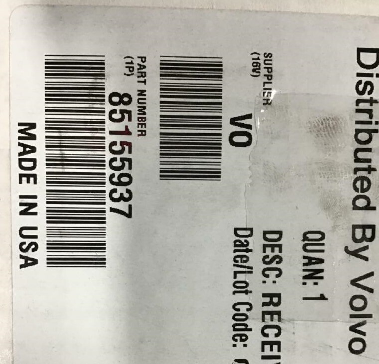 Genuine Volvo CONTROL MODULE 85155937