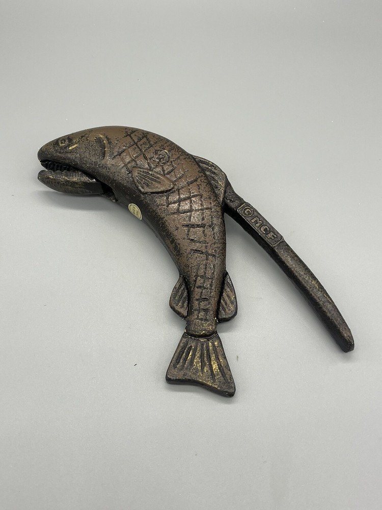 Vintage MCF Salmon / Fish Cast Iron Nut Cracker.