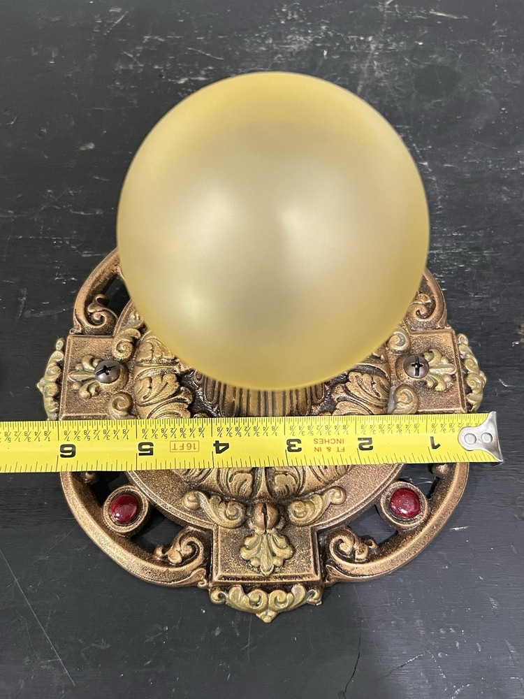 Single Bulb Flush Mount Fixture Rewired 65G