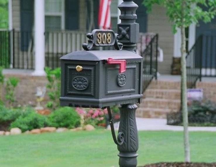Better Box Premium Cast Aluminum Mail Box BB-B Mailbox NO POST