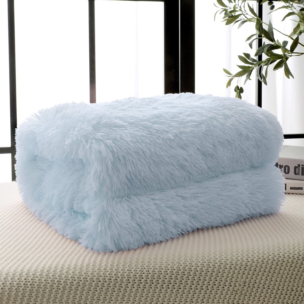 BENRON Light Blue Throw Blankets, Super Soft Full - 60x80", Bubbie