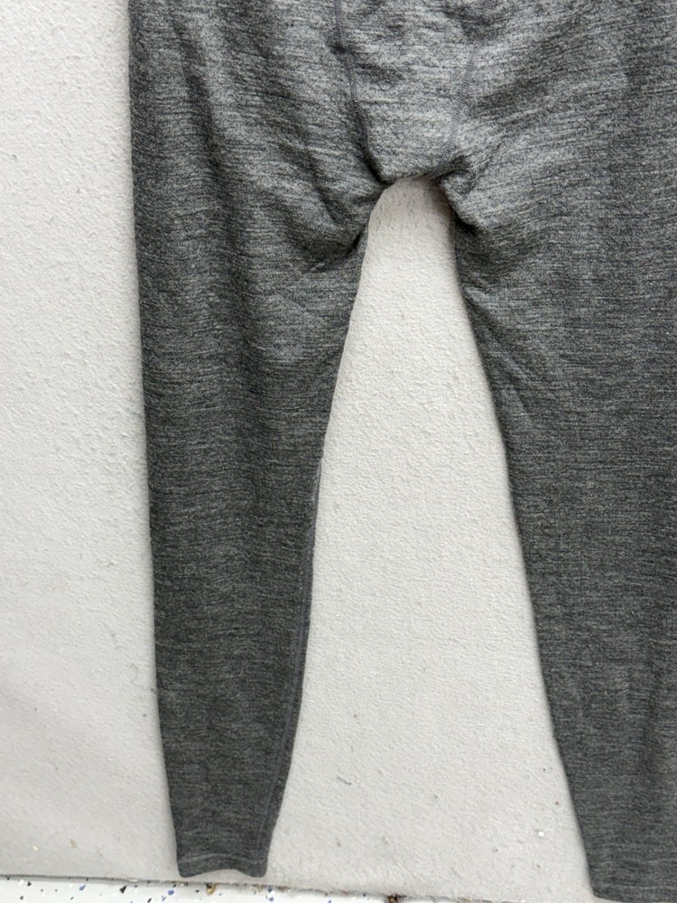 Terramar Woolskins Men's Base layer Bottoms Small Gray Merino Wool Blend Pull On
