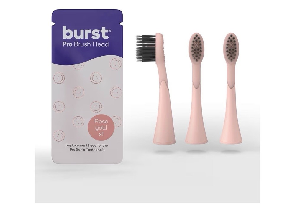 Burst Pro Replacement Brush Head (2pack ROSE GOLD)
