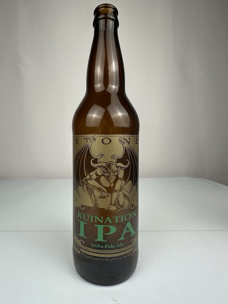 Stone Ruination India Pale Ale Bottle Empty