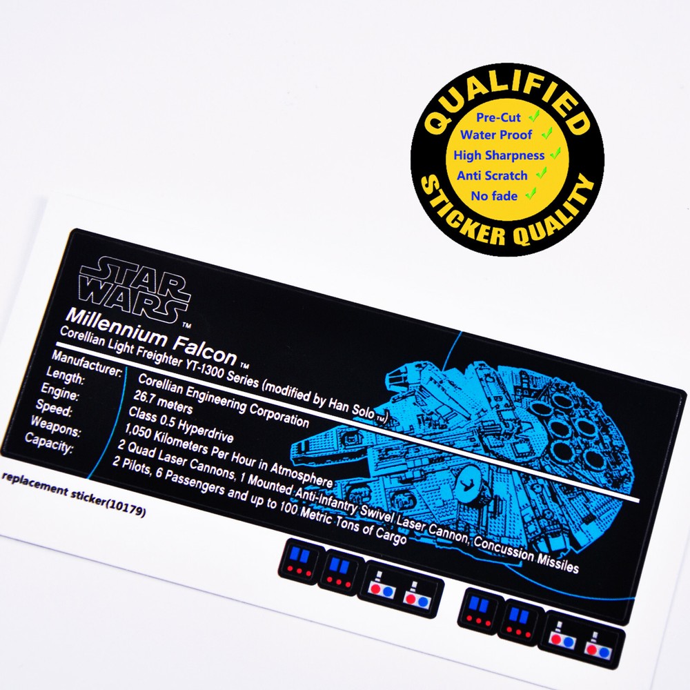 Replacement sticker for set 10179 Precut sticker