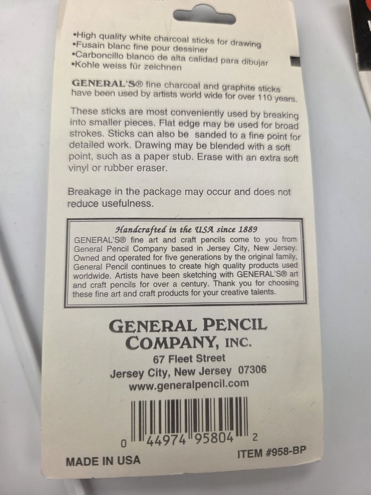 Generals White Compressed Charcoal 4 pack, 2 BOXES