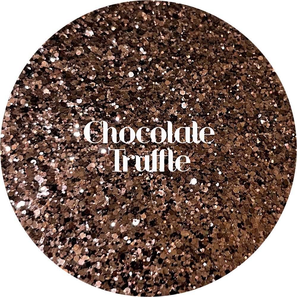 Premium Polyester Glitter - Brown Metallic Small Cut Chunky Mix