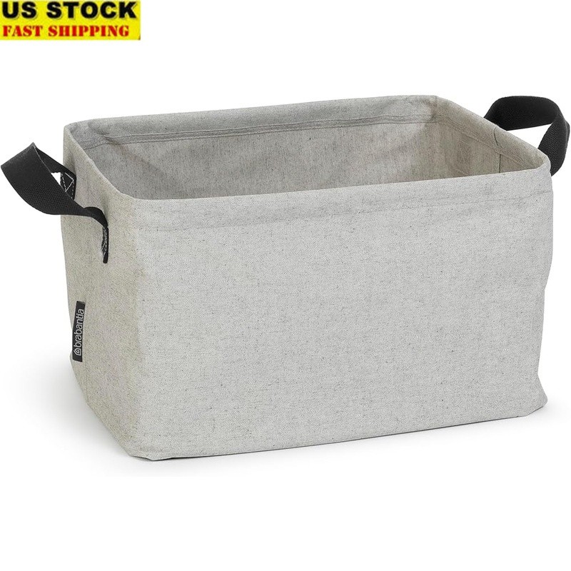 Collapsible Laundry Basket Foldable Hamper Water Resistant Storage Soft Handles