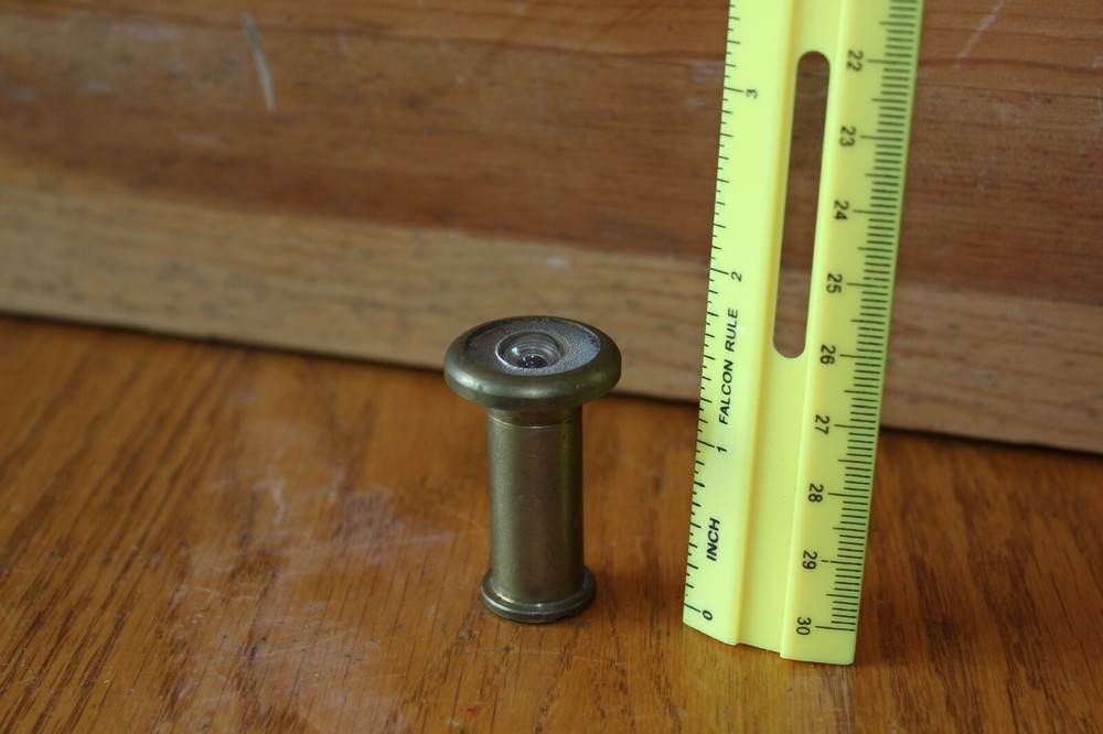 Brass Lens Vintage peep Hole microscope camera antique