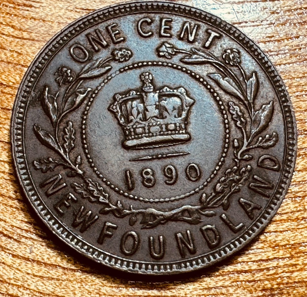 1890 Newfoundland Large Cent, UNC