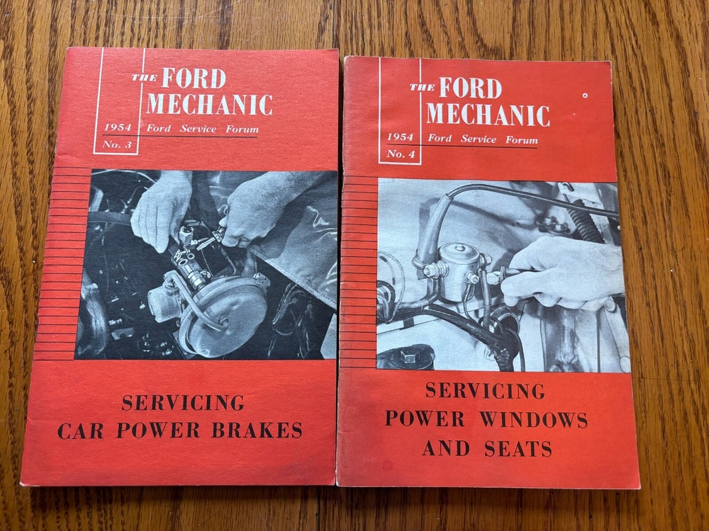 2 Issues 1954 The Ford Mechanic Booklets No. 3 & 4