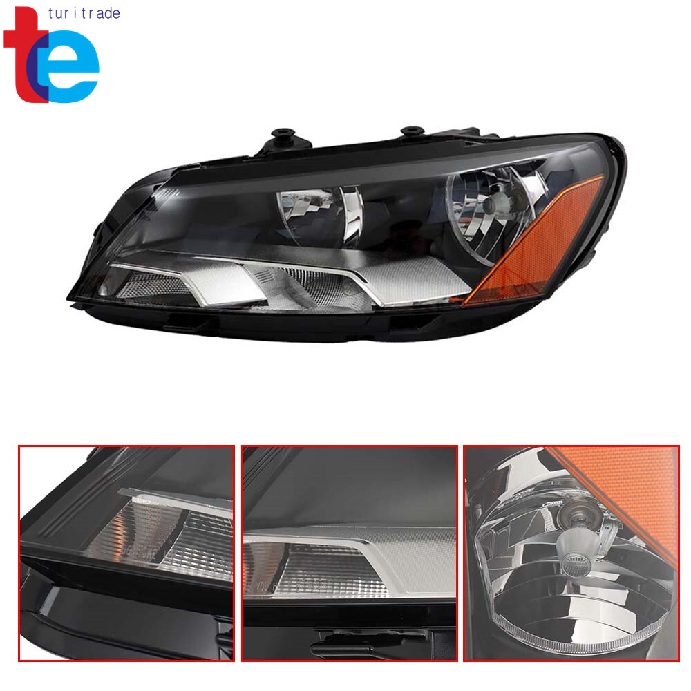 Fit For 2012-2015 Volkswagen Passat Left+Right Headlights Assembly Halogen Type