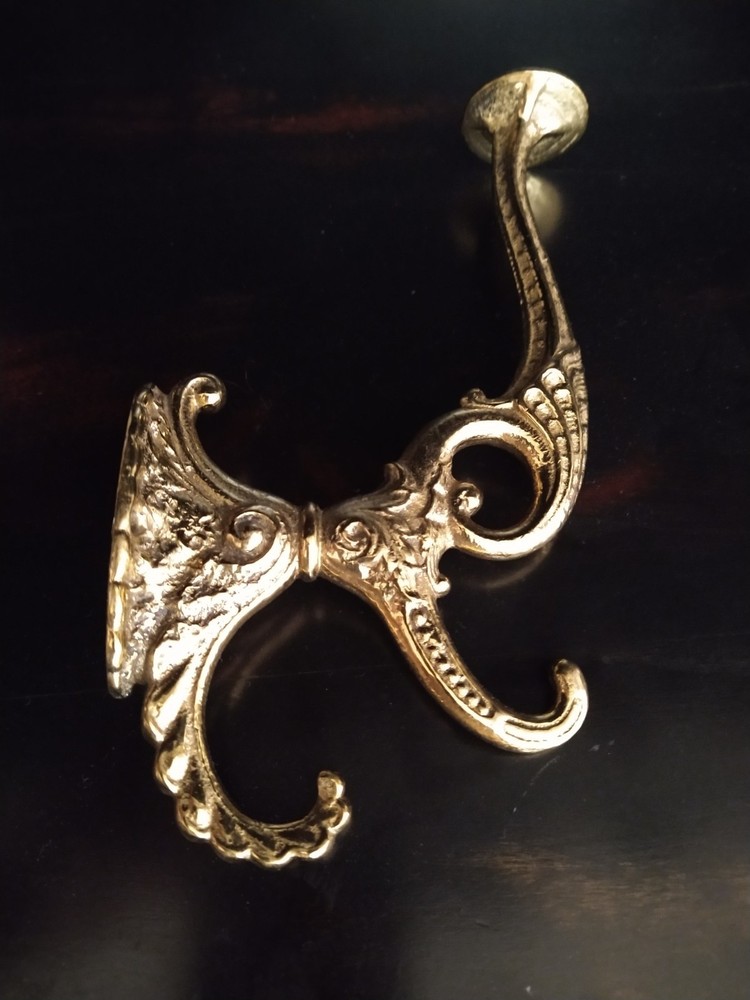 Antique Cast Iron Hooks Victorian Large Hall Tree Hook