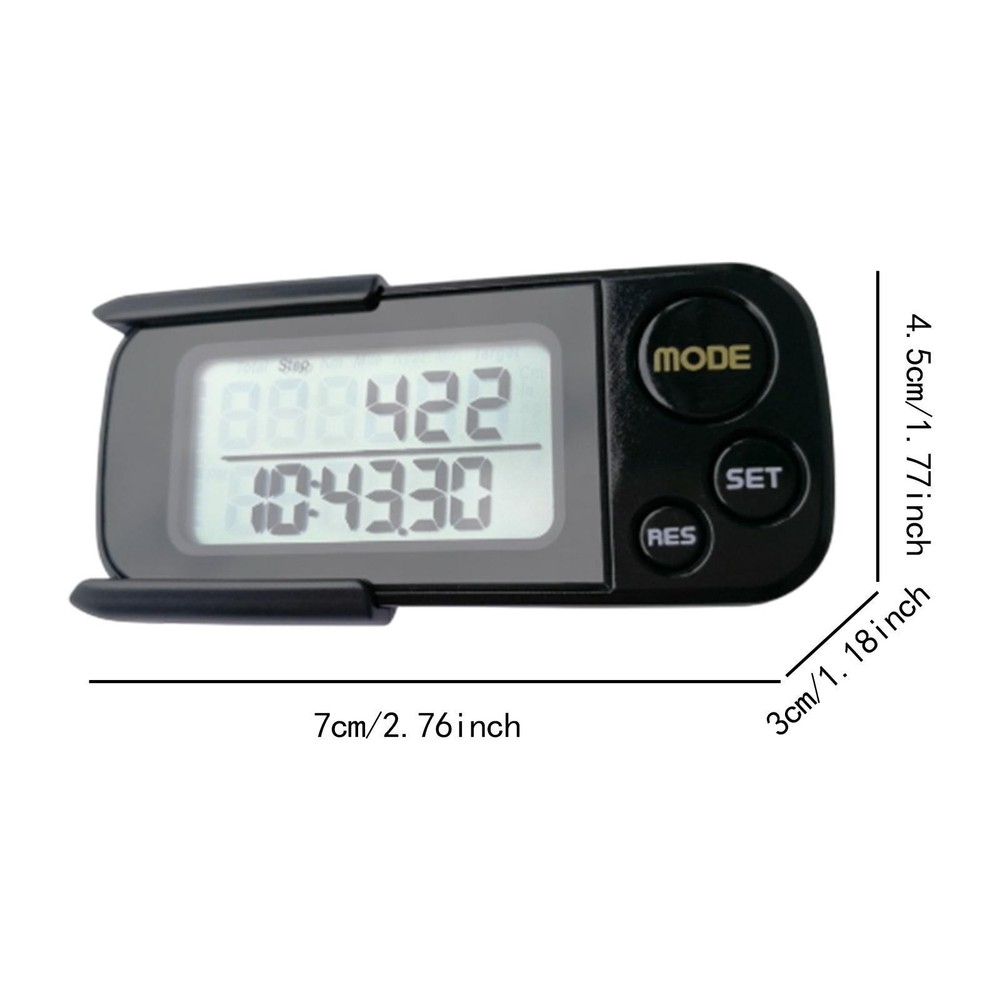 Large Screen 3D Pedometer Counter Running Running Stopwatch