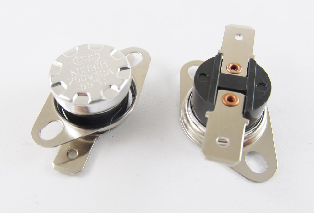 1pcs KSD301 Temperature Controlled Switch Thermostat 55°C N.O. Normal Open