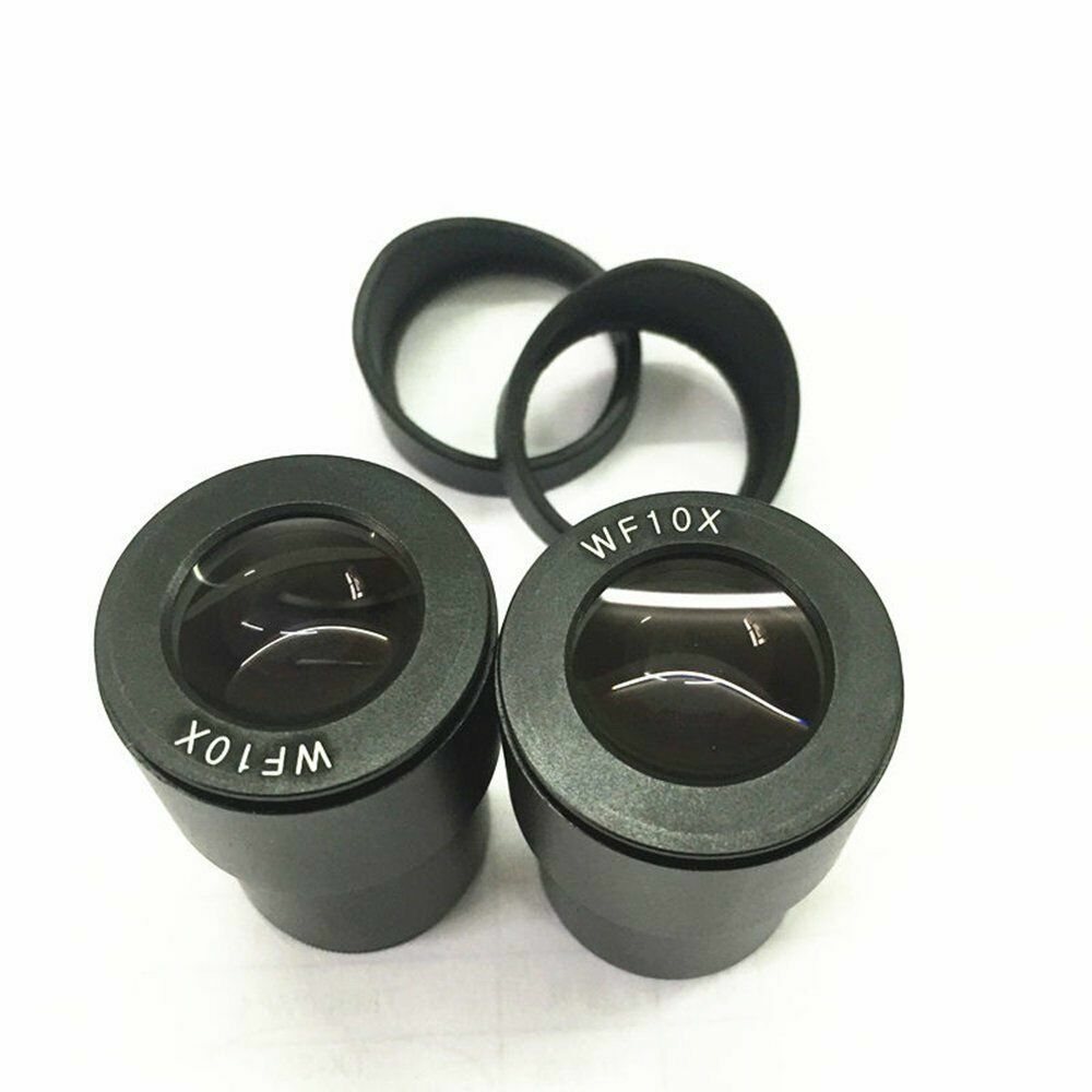 2pcs Stereo Microscope WF 10X Eyepiece 30mm Mount Binocular Microscope Eyecup