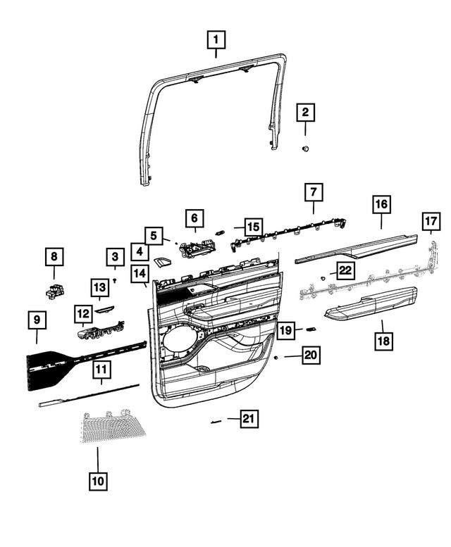 Genuine Mopar Push Pin 06513751AA