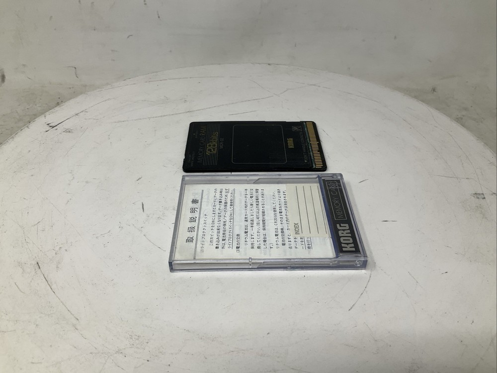 Korg MCR-02 Memory Card 128kbits 128 Kbits RAM with Plastic Case Used Read