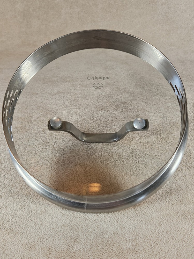 Calphalon Glass Lid Replacement Pot Pan Strainer 6.25" Inside 7" Outer