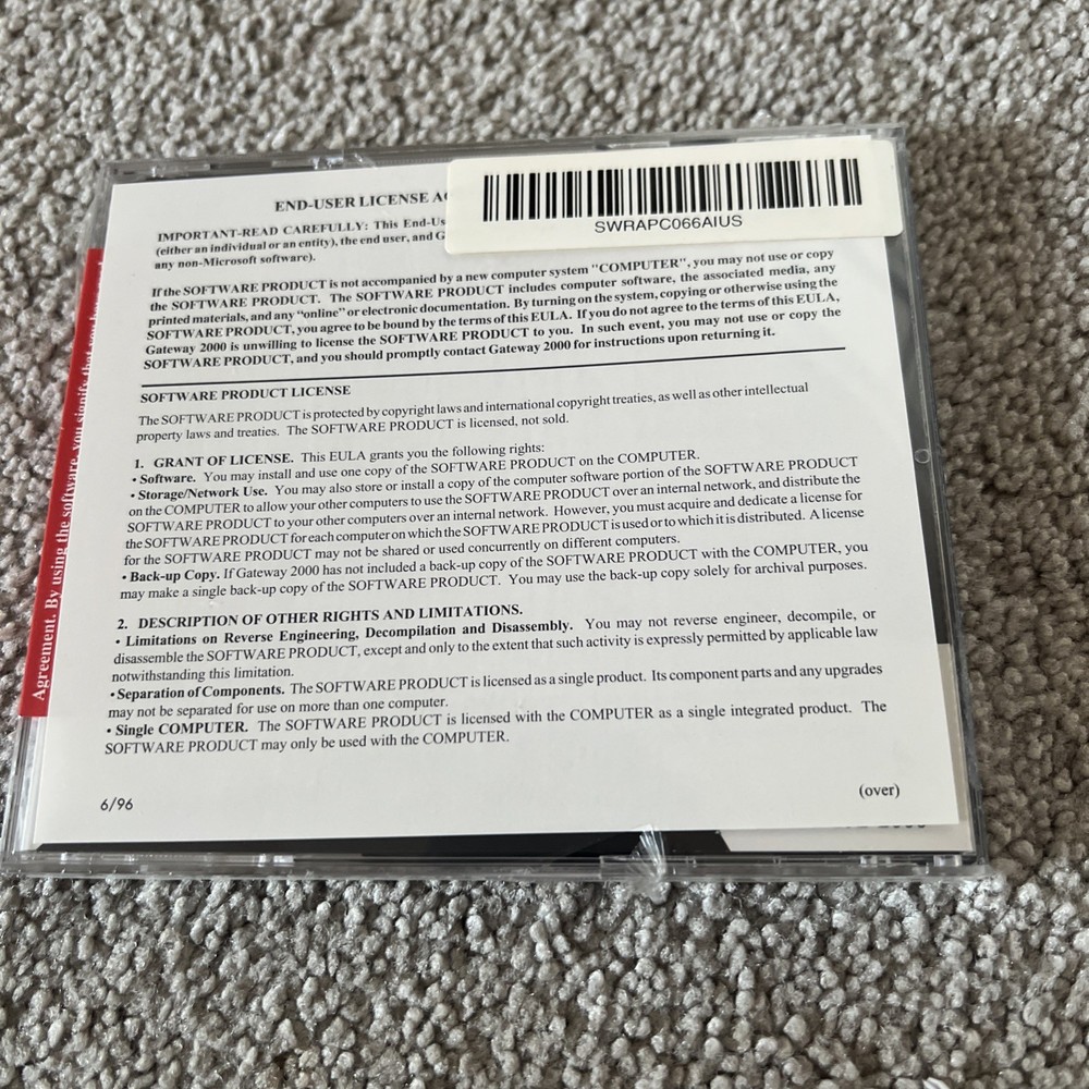 Gateway Start Pack Version 1.7 System CD 2000 Computer Software Drivers gateway