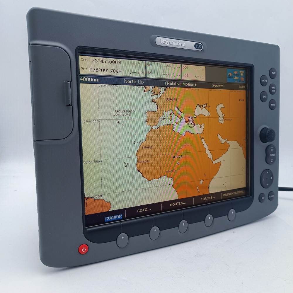 Raymarine E120 MFD Chartplotter Radar Screen Classic Display E02013 REFURBISHED