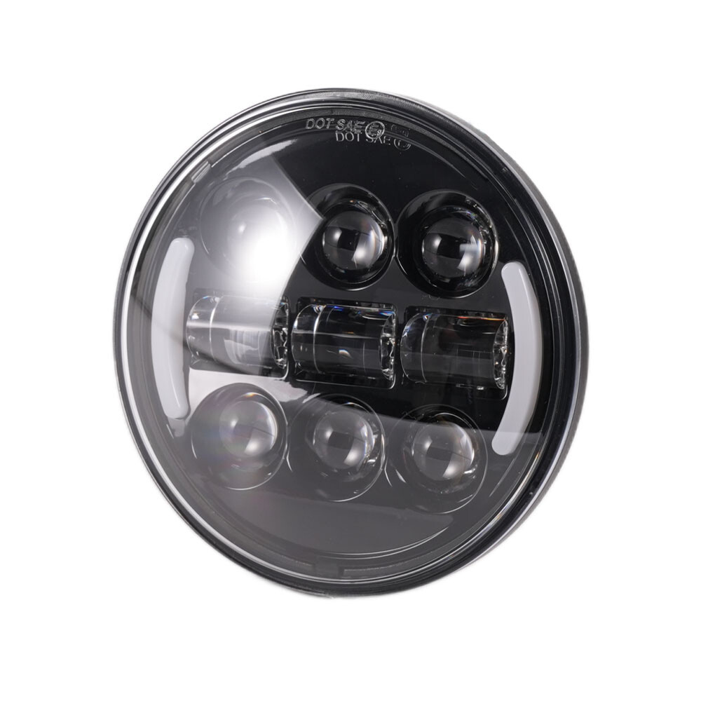 For Harley Softail Deuce 2000-2007 5-3/4"LED Headlight Hi Low Beam Projector