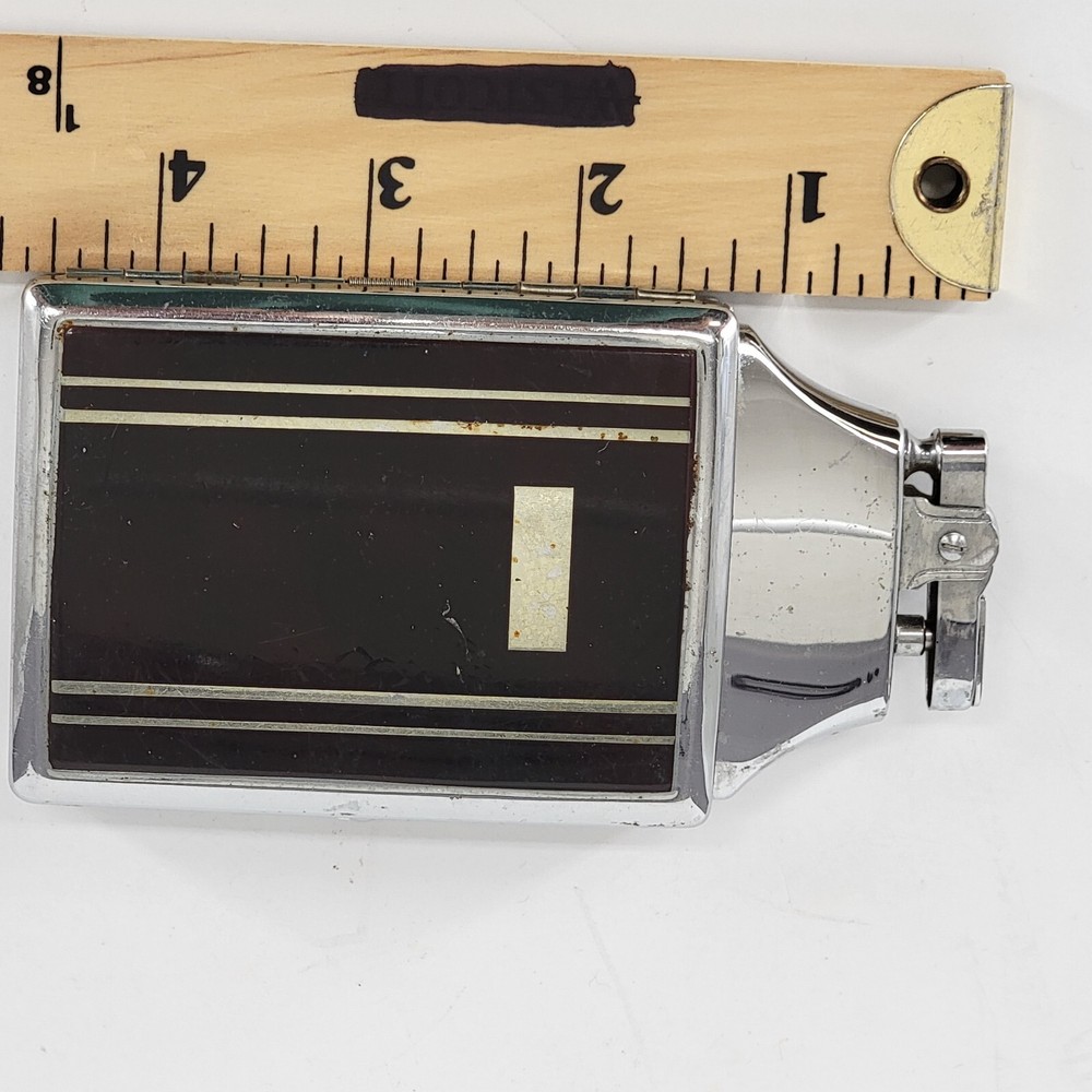 Ronson Cigarette Lighter Combo Case Holder Art Deco Mastercase Vintage