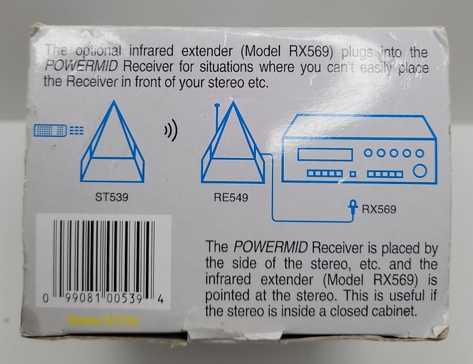 ST539 POWERMID IR Sensor Wireless Transmitter For Use With RE549 Receiver.